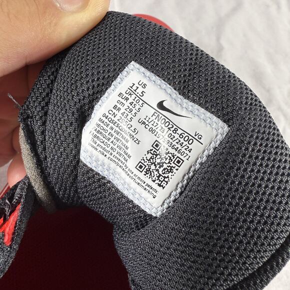 Nike Alpha Huarache 4 Keystone Baseball Shoes Mens 11.5 Fastflex New Red Black - Picture 8 of 9